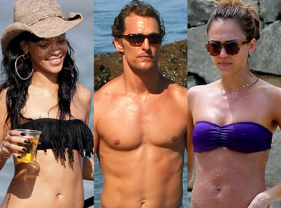 Rihanna, Matthew McConaughey, Jessica Alba Rihanna, Matthew McConaughey, Jessica Alba
